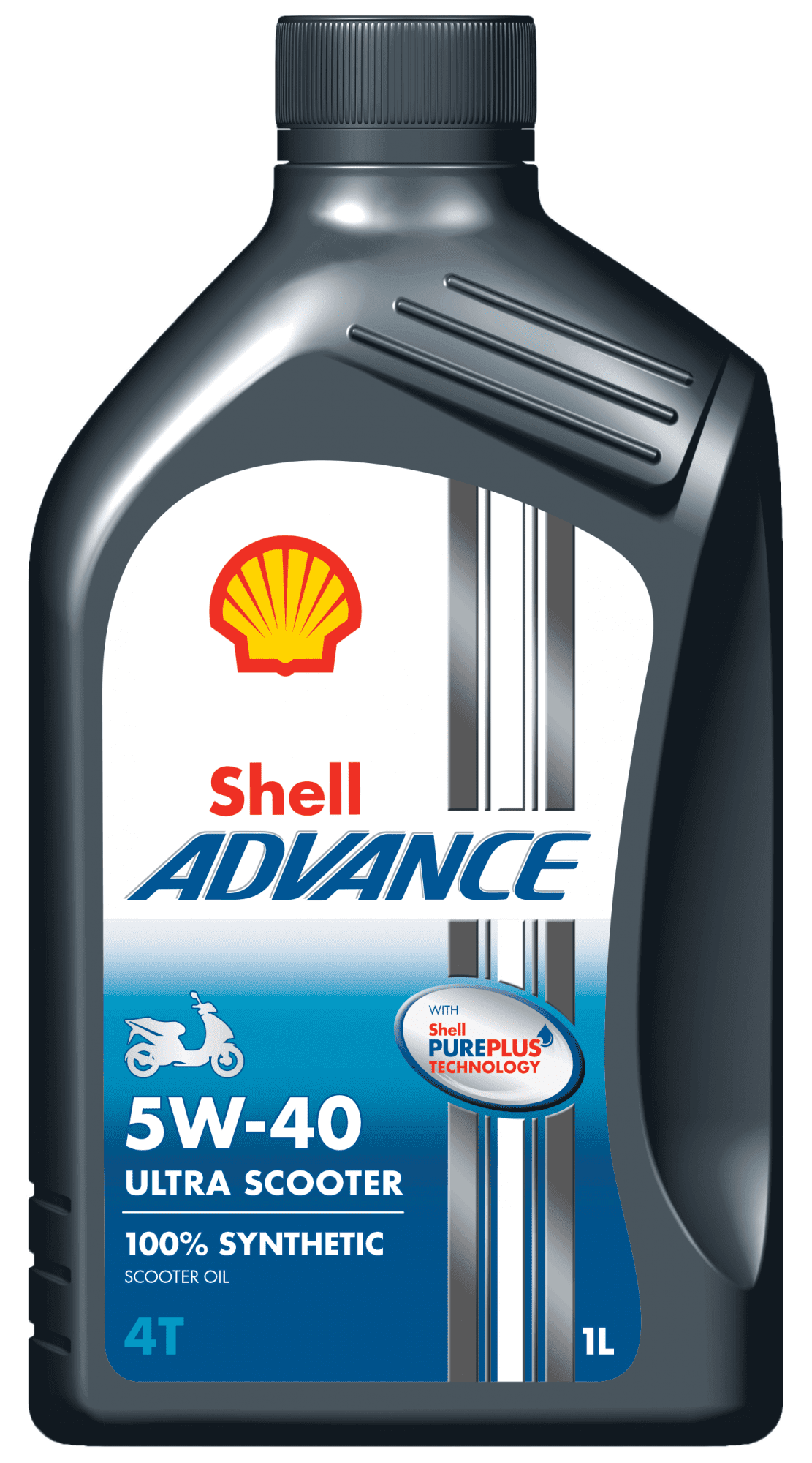 Моторное масло SHELL 5W40 ADVANCE 4T ULTRA SCOORET, 1л